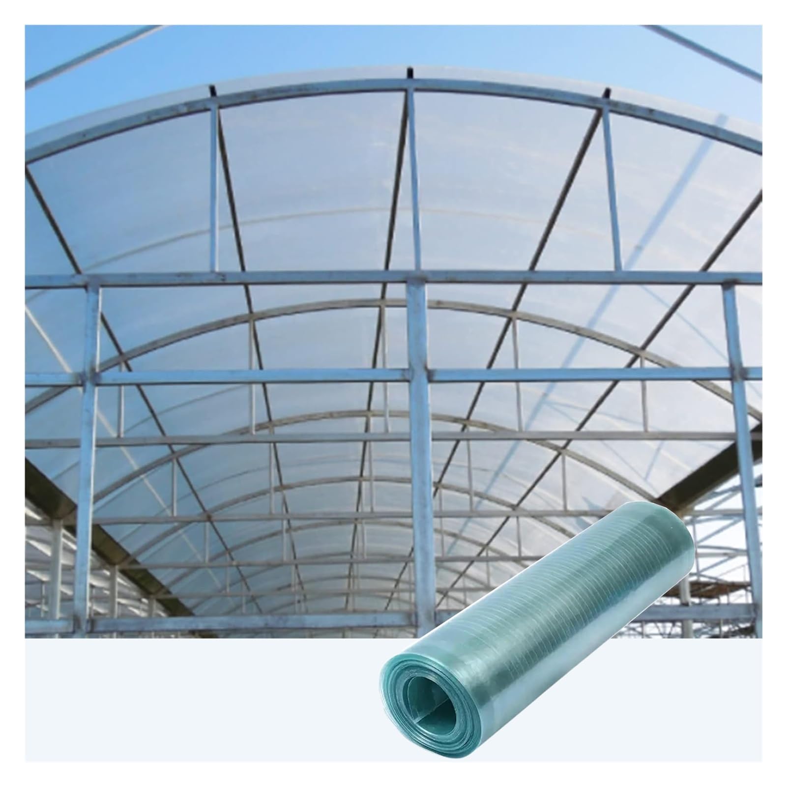 Paneles de fibra de vidrio de 0,8 mm, resistentes a la lluvia, para exteriores y jardines, material de policarbonato fácil de cortar, 0,8 x 6 m, tamaño ideal para soluciones de iluminación diurna