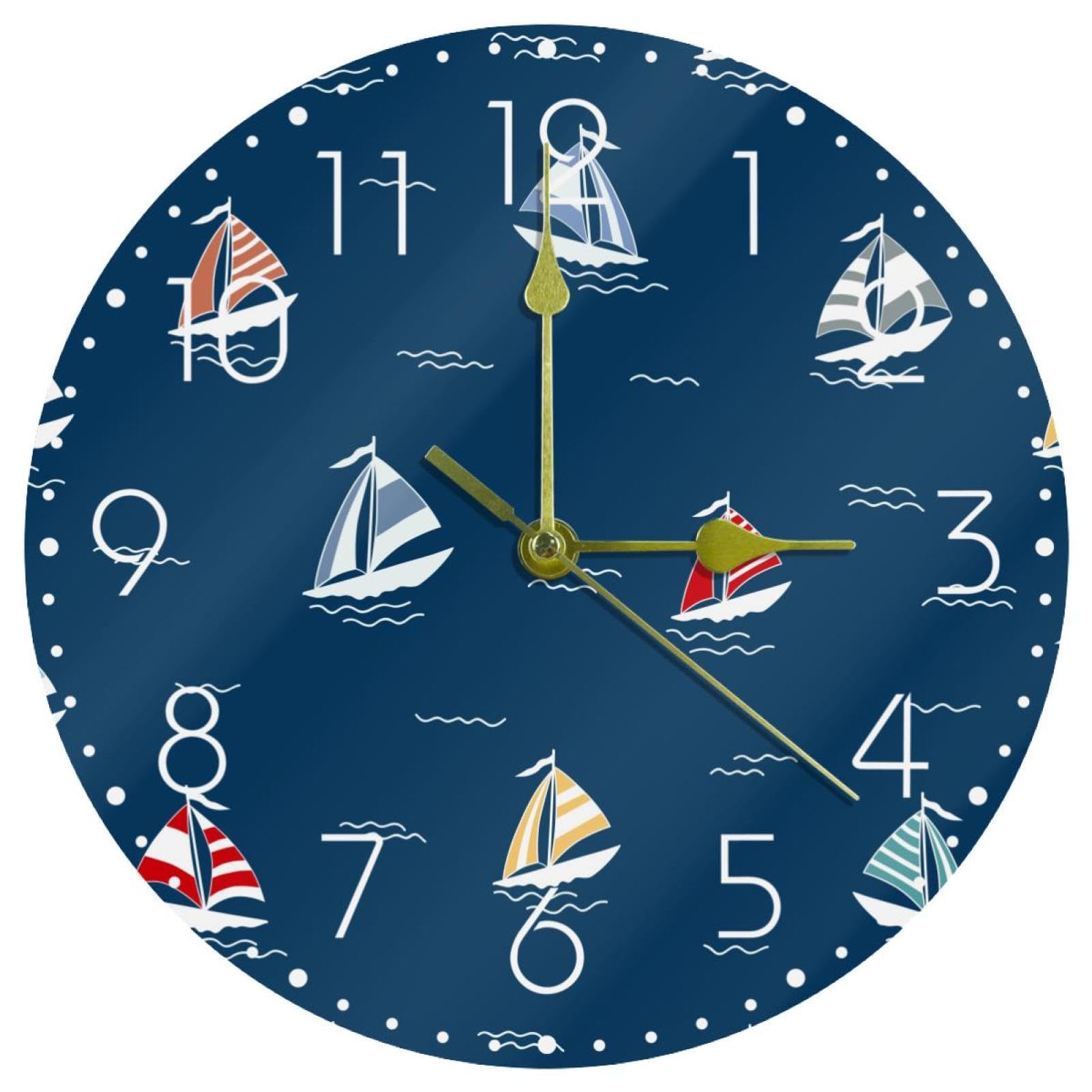 Horloge murale moderne acrylique motif élan pour décoration salon cuisine et chambre