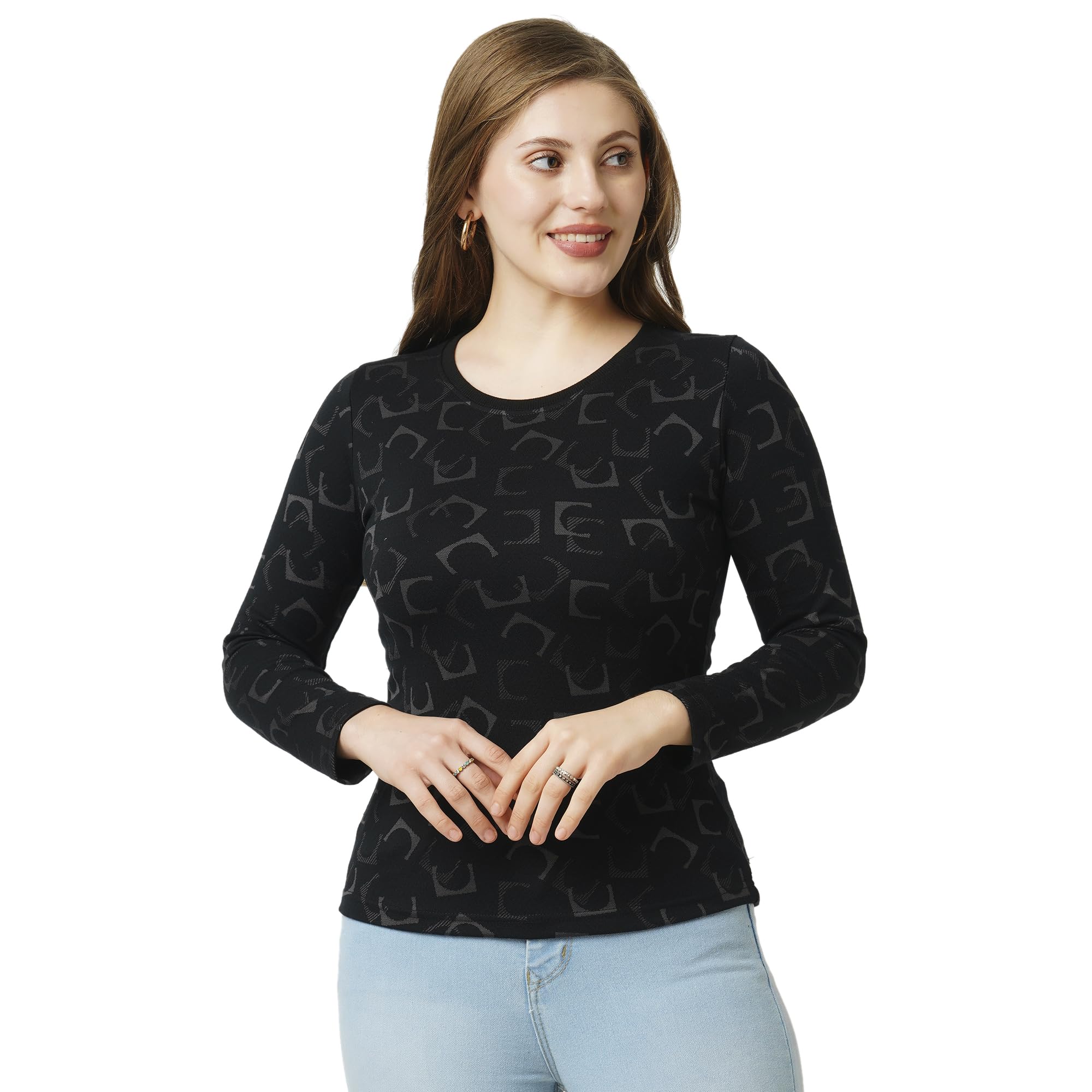 go-4 it Go.4.it Roundneck Jacquard Fullsleeves Sweatshirt-picture-33