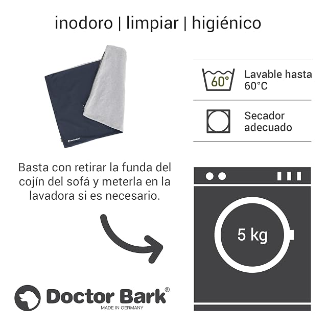 Foto 5 de 8 de Doctor Bark GreenLabel Country - Funda para cojín para perros Country M, superficie de descanso de forro…