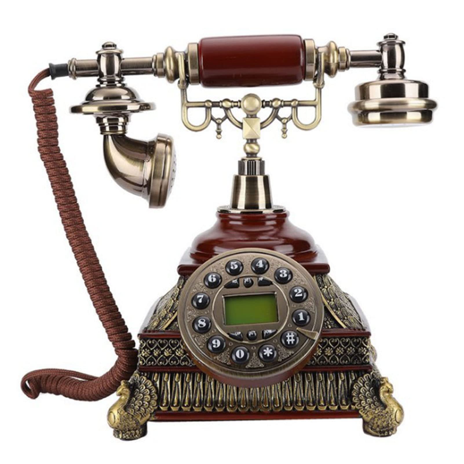 Téléphone à combiné rétro de Style européen téléphone Fixe Filaire Vintage téléphone à la Maison à l'ancienne avec sonneries rétro