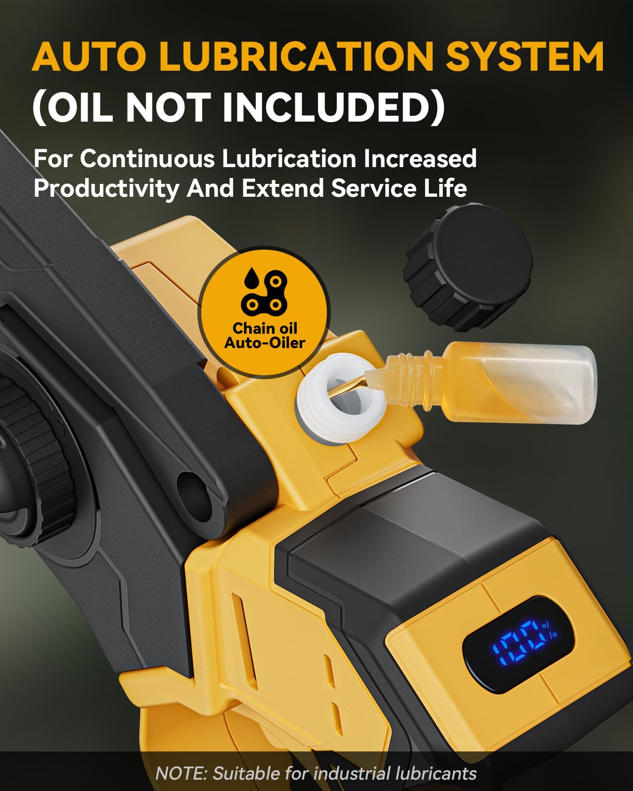 Mini piła łańcuchowa akumulatorowa do akumulatora DEWALT 20 V MAX, 20 cm i 6 cali piła łańcuchowa 2 w 1 z silnikiem bezszczotkowym i automatycznym olejarką, 1200 W, do przycinania drzew (tylko