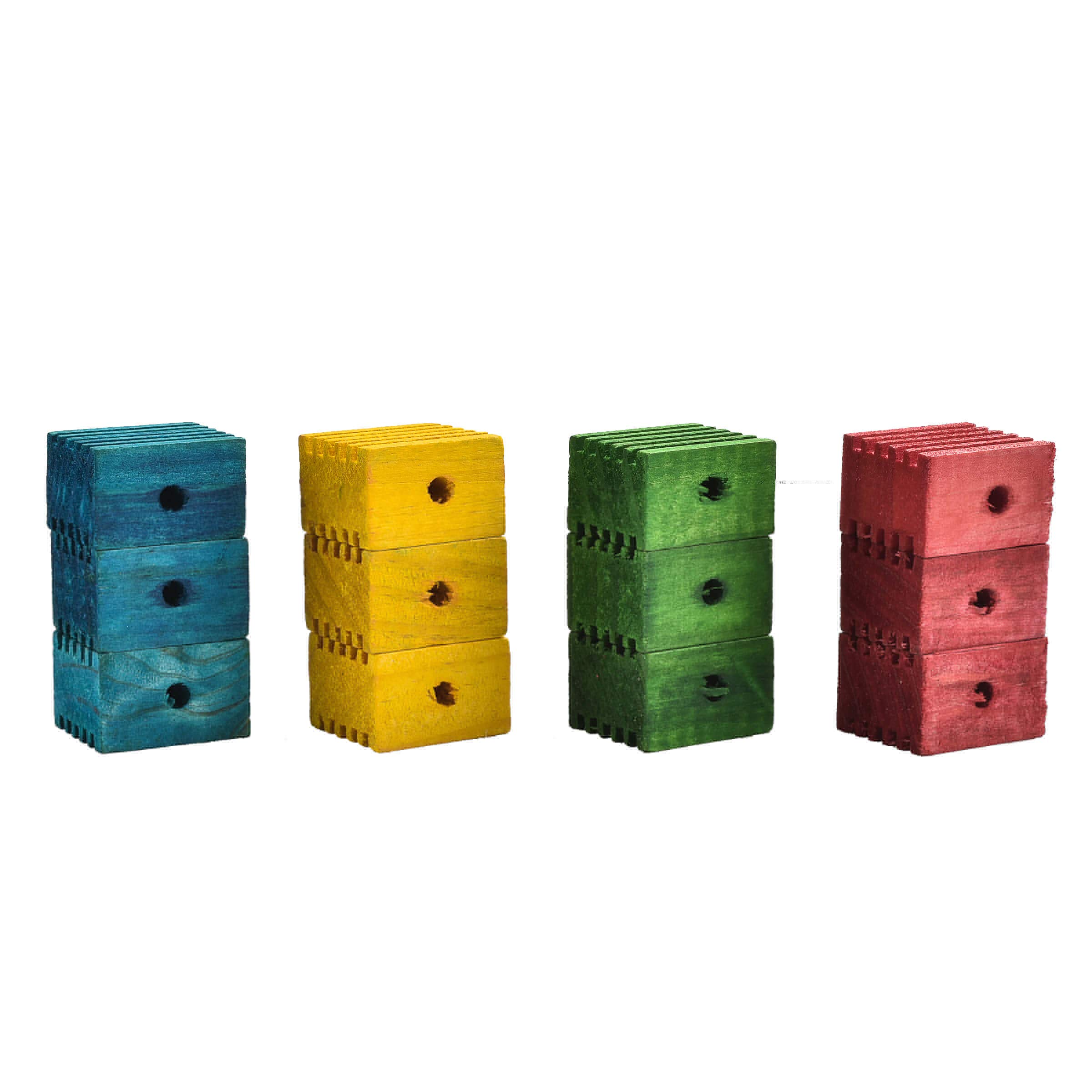 – Groovy Blocks Parrot Toy-Making Parts - Large - Pack of 12