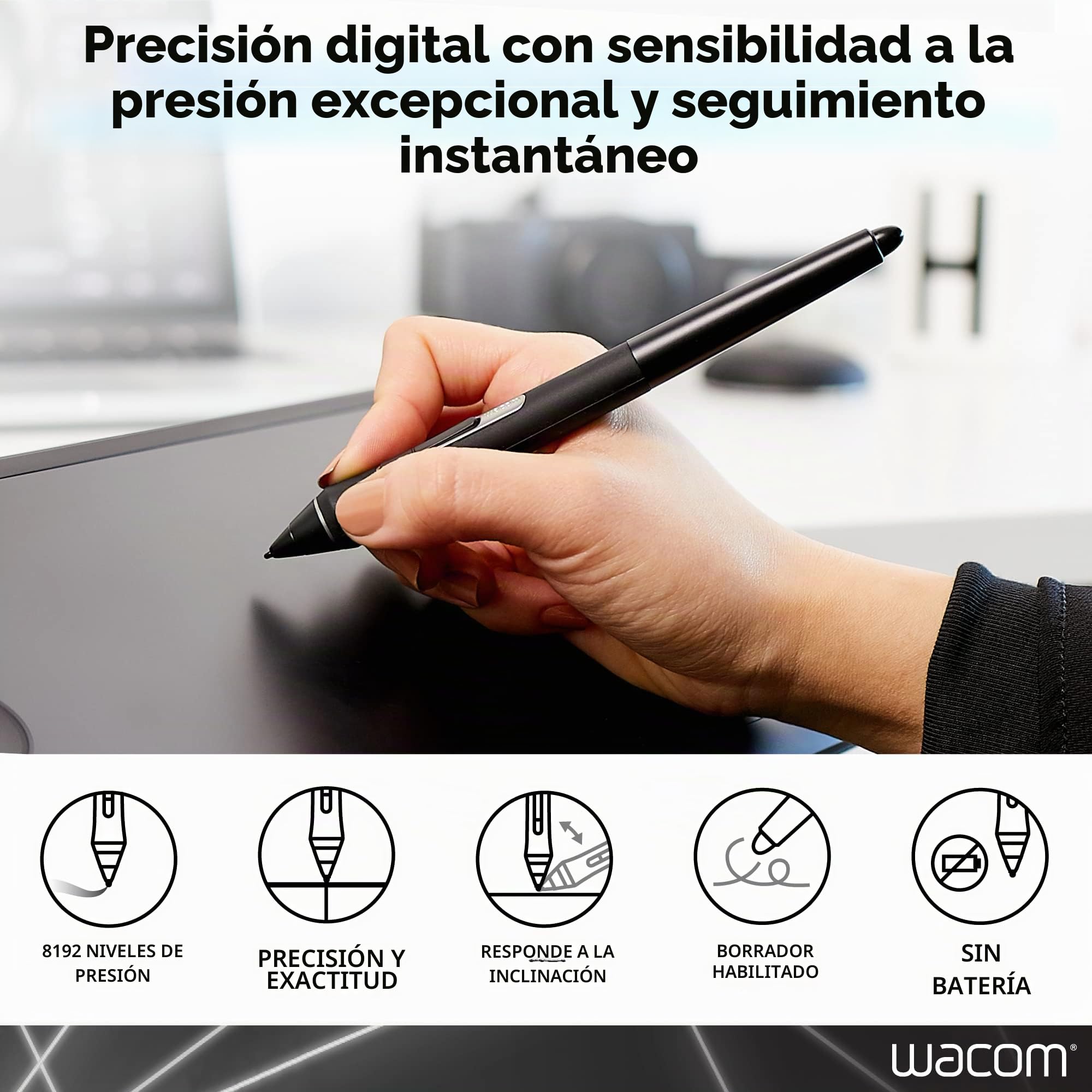 Amazon.com: Wacom KP504E Pro Pen 2 con estuche, negro | Built for