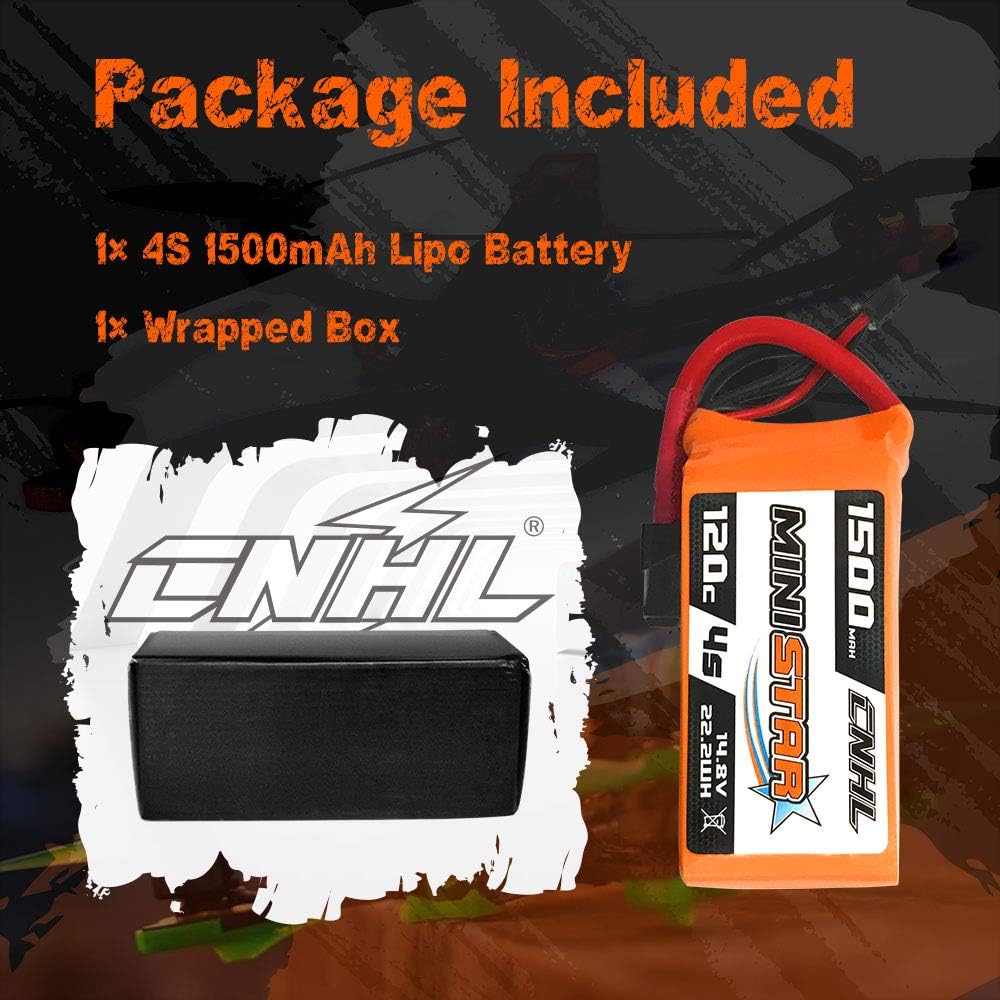 Nеw Dеаl CNHL 1500mAh 4S Lipo Battery 14.8V 120C (Burst 240C) with XT60 for FPV Racing RC Quadcopter Helicopter Airplane Multi-Motor Hobby DIY Parts
