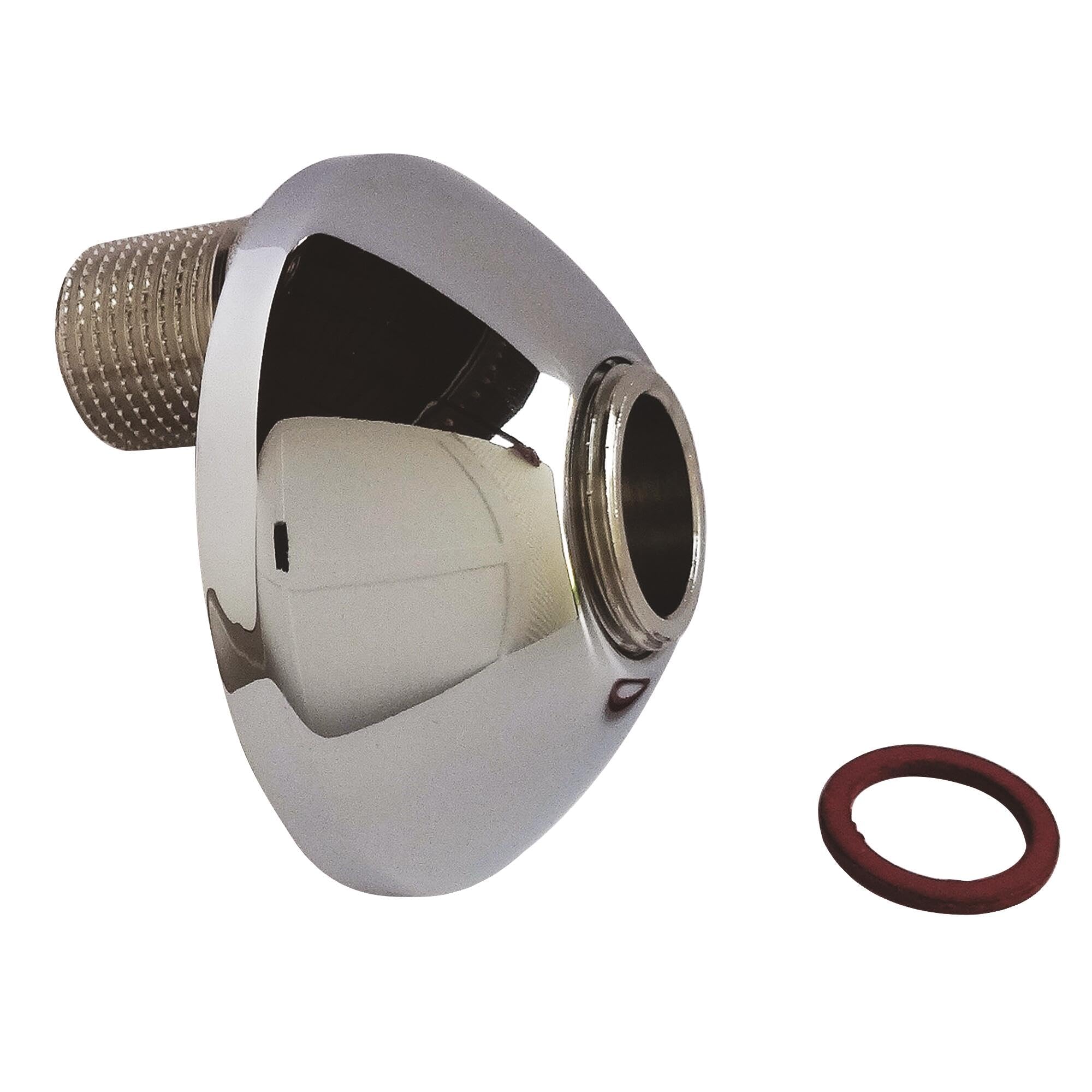 SOMATHERM FOR YOU, Raccord excentré chromé 21mm M15/​21-​M20/​27 avec rosace intégrée, idéal pour rattrapage d'entraxe en robinetterie sanitaire, compatible eau chaude/​froide