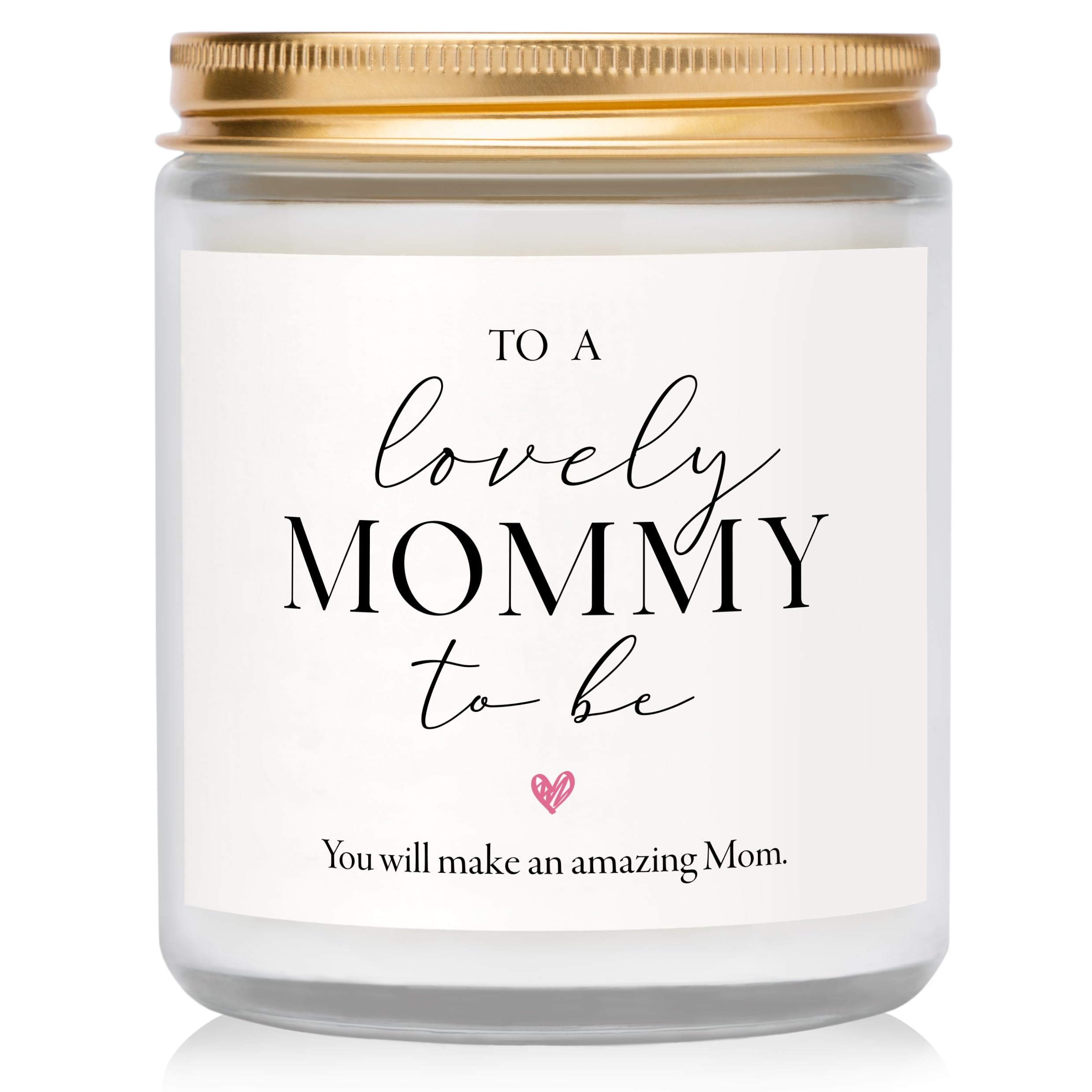 Elequaint Mom to Be Gift, Pregnancy Gifts for First Time Moms, Best Gifts for Expecting Mom, Lovely Mommy to Be Gift, Lavender Scented Candle Gifts for Pregnant Women