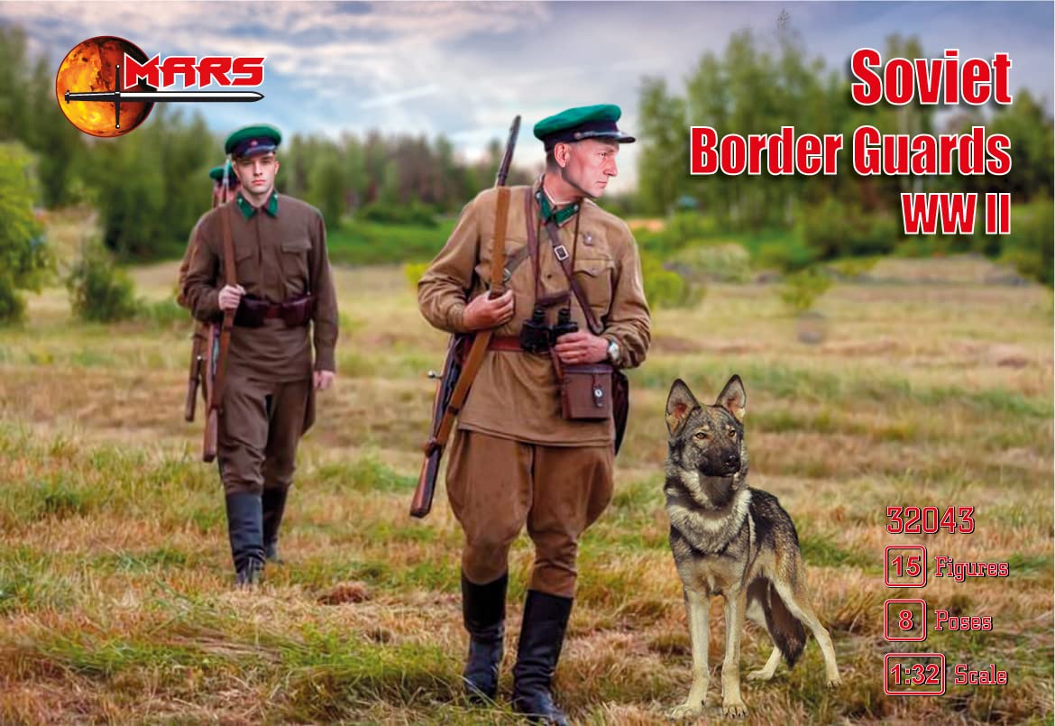 Amazon.com: Mars Figures 32043-1/32 - Soviet Border Guards WW II