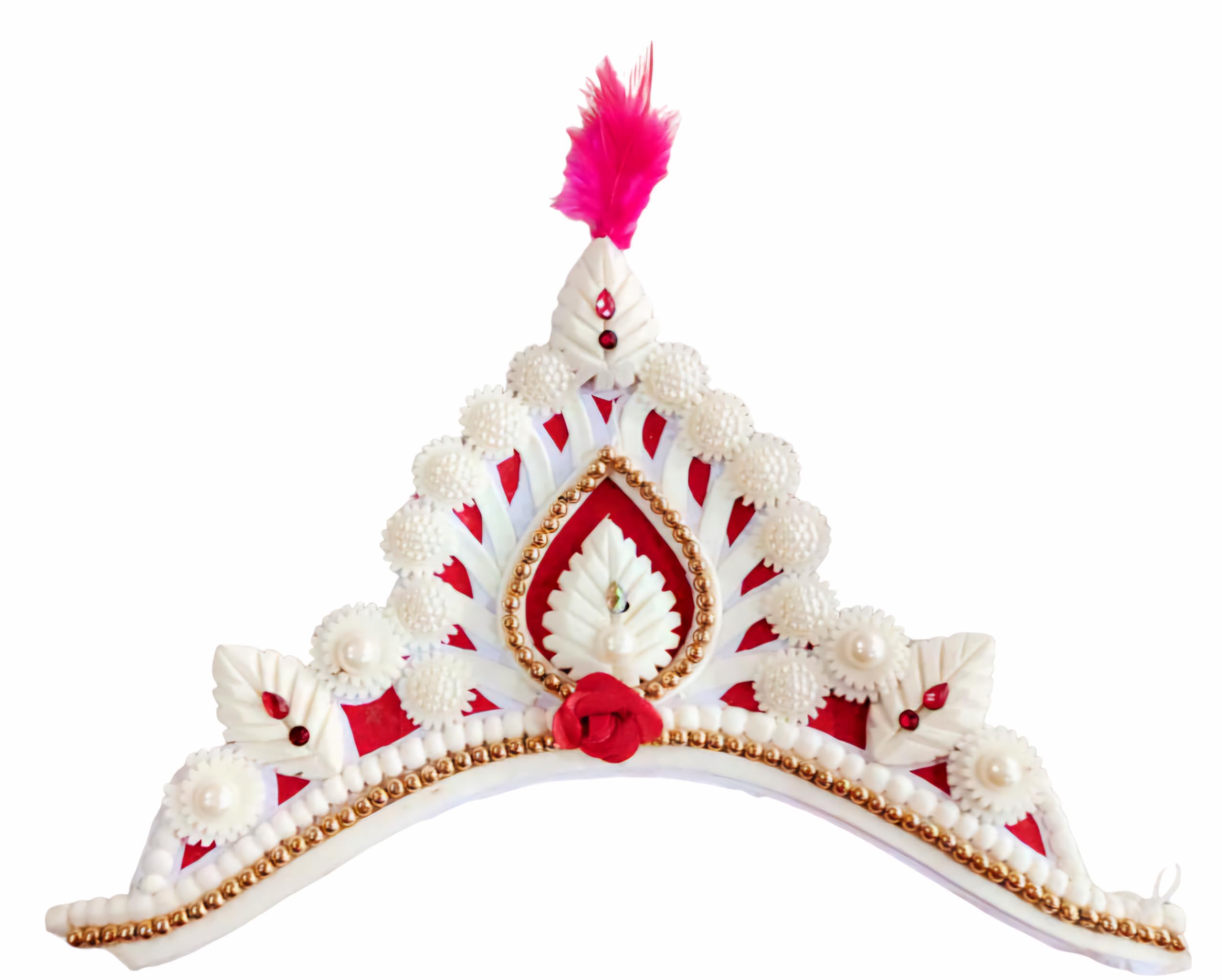 See full amazon price history chart for BengCraft Bengali Style Bridal Crown Shola Mukut Hair Accessories for Marriage, Women’s Wedding White Sola Topor for Brides BengCraft Bengali Style Bridal Crown Shola Mukut Hair Accessories for Marriage, Women’s Wedding White Sola Topor for Brides (B0C5MZ3J49) Amazon Price History, Amazon Price Tracker