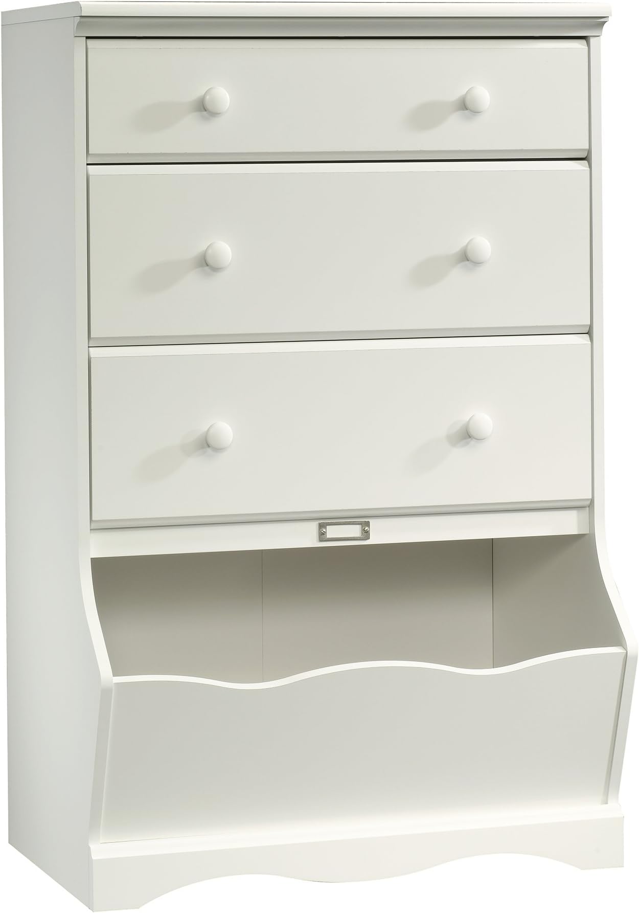 Sauder Pogo 3-Drawer Chest, 30.08", Soft White