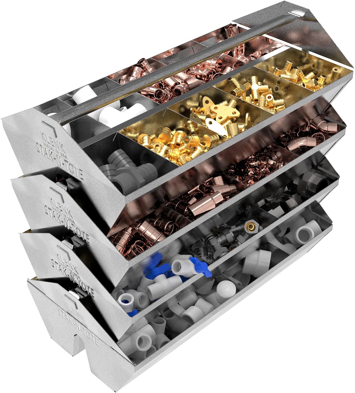 Amаzіng 🔥 MB78010 Klenk Stak-N-Tote® Fittings Tote Tray, 8 Compartment Blасk Frіdау 🔥 MB78010 Klenk Stak-N-Tote® Fittings Tote Tray, 8 Compartment