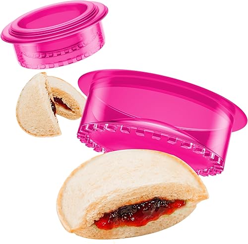 HiYZ Cortador y sellador de sándwiches, 5 piezas de cortador de sándwiches para niños, máquina de sándwiches de pan y cortador de galletas de