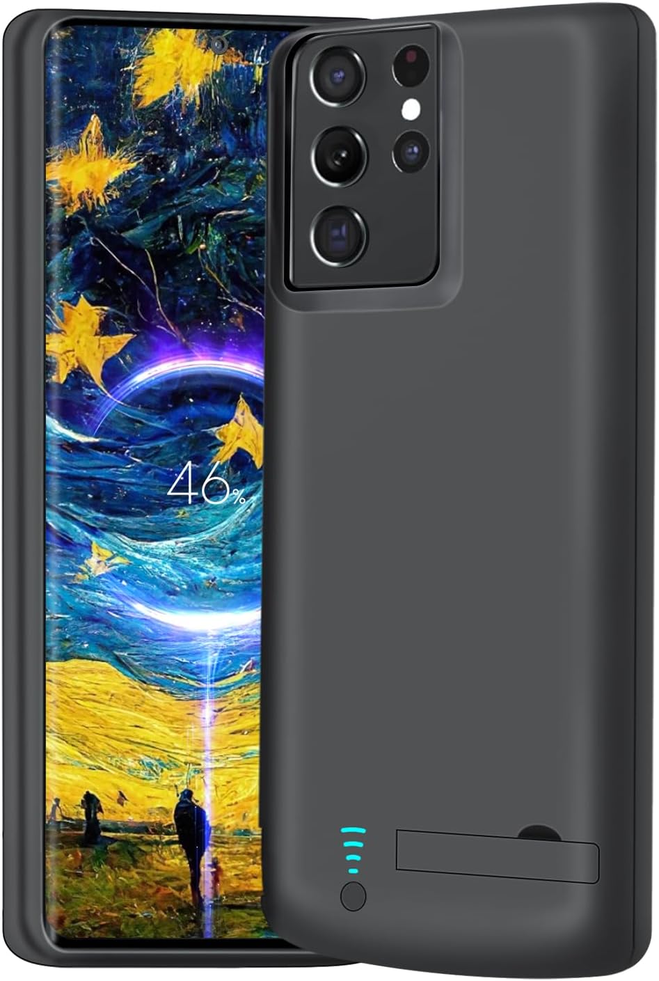 New Battery Case for Samsung Galaxy S21 Ultra 5G, 5000mAh Rechargeable Extended Battery Charging Charger Case, Add 100% Extra Juice (6.8 Inches) Black