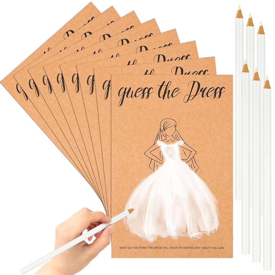 amazon-com-tenceur-50-sets-guess-the-dress-bridal-shower-games-include-50-guess-the-dress-card-bridal-shower-game-wedding-shower-games-and-50-white-sketching-pencils-for-bridal-shower-wedding-party for Free Printable Guess The Dress Amazon.com: Tenceur 50 Sets Guess the Dress Bridal Shower Games Include 50 Guess the Dress Card Bridal Shower Game Wedding Shower Games and 50 White Sketching Pencils for Bridal Shower Wedding Party for Free Printable Guess The Dress