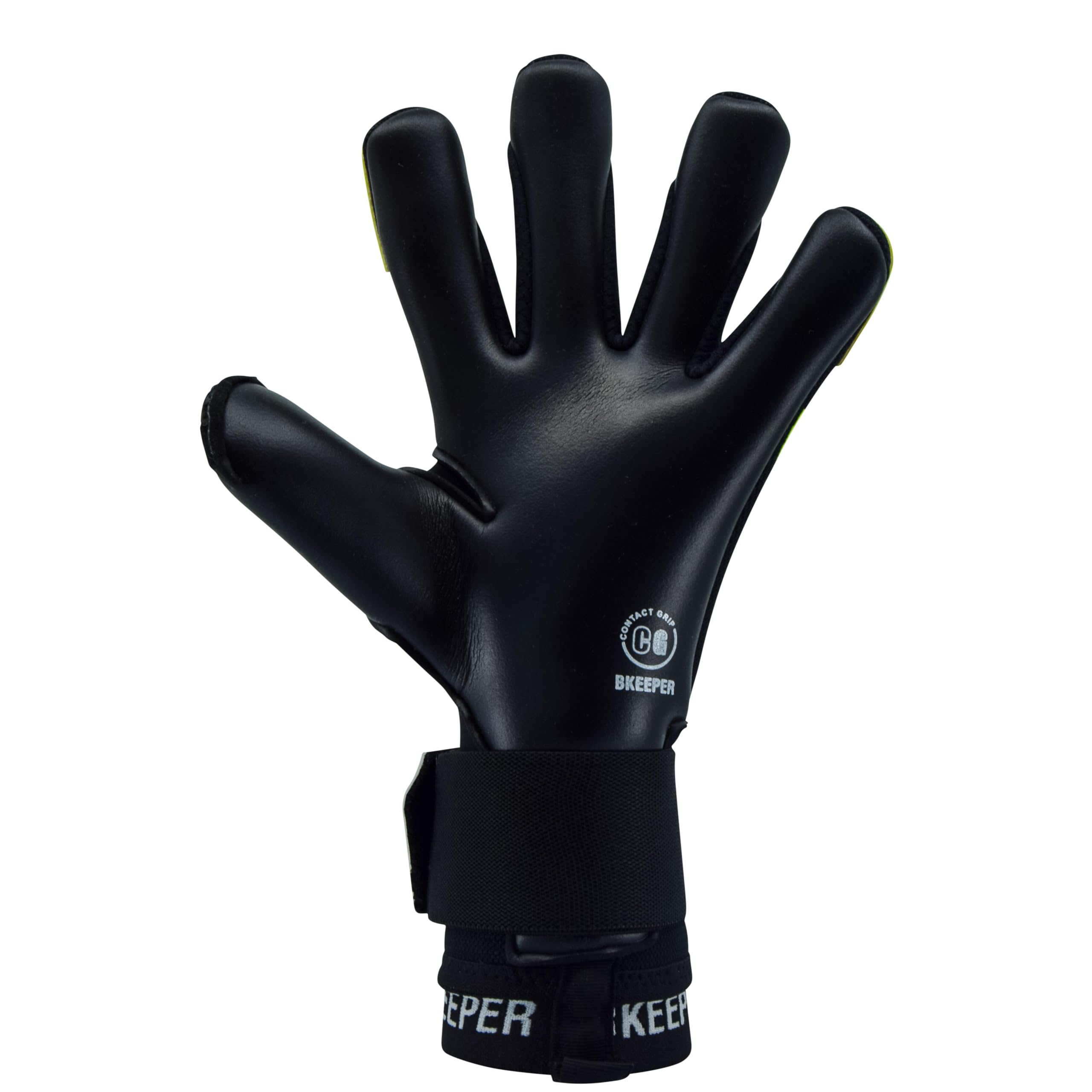Gants de Gardien Neo #25 Black, Tailles 6 à 11, Noir, Coupe Roll-Négative, pour Adultes, Mousse Contact
