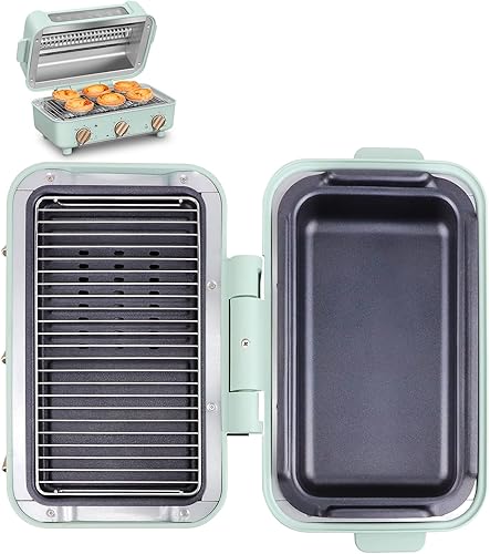 WCHOSOZH Plancha eléctrica cocina multifuncional antiadherente 3 en 1 parrilla y olla caliente y horno olla caliente eléctrica para interiores con