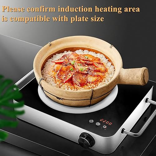 Miniatura 2 de Placa de conducción de calor para estufa de gas, difusor de calor de acero inoxidable, placa adaptadora de inducción con mango extraíble, utensilios