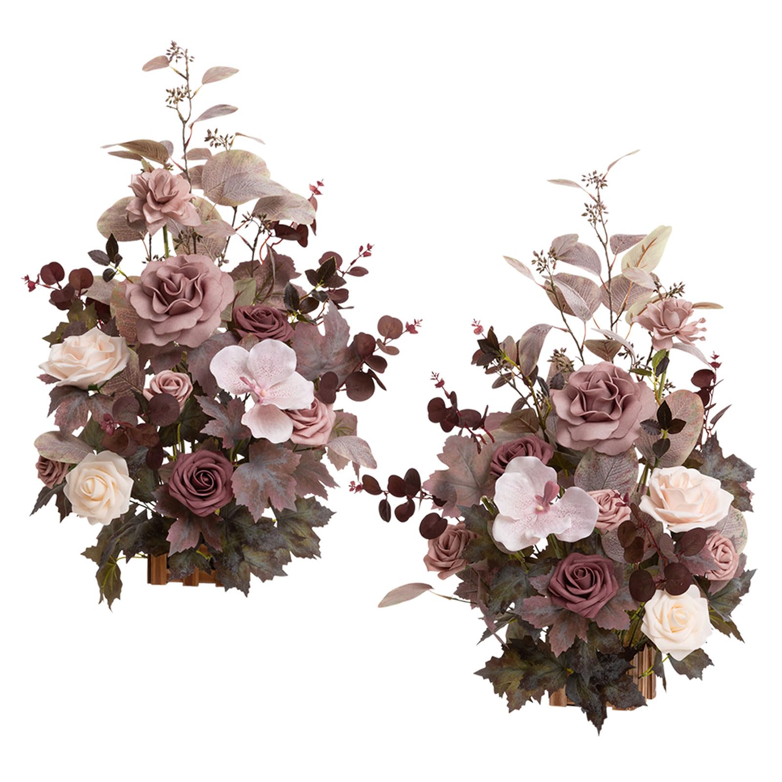 Photo 1 of Ling's moment Artificial Flower Arrangements, Dusty Rose & Mauve
