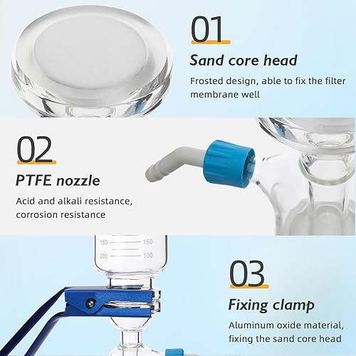 Miniatura 5 de Aparato de filtración de destilación - Aparato de destilación de filtración al vacío de laboratorio, Aparato de destilación de filtración al vacío