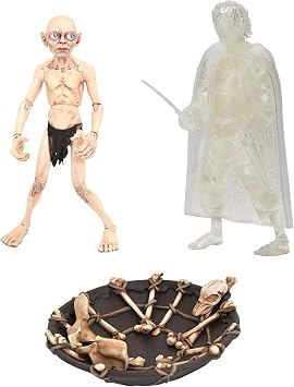 Diamond Select Toys San Diego Comic-Con 2021 Exclusive The Lord of The Rings: Frodo & Gollum Deluxe Action Figure Box Set, Multicolor