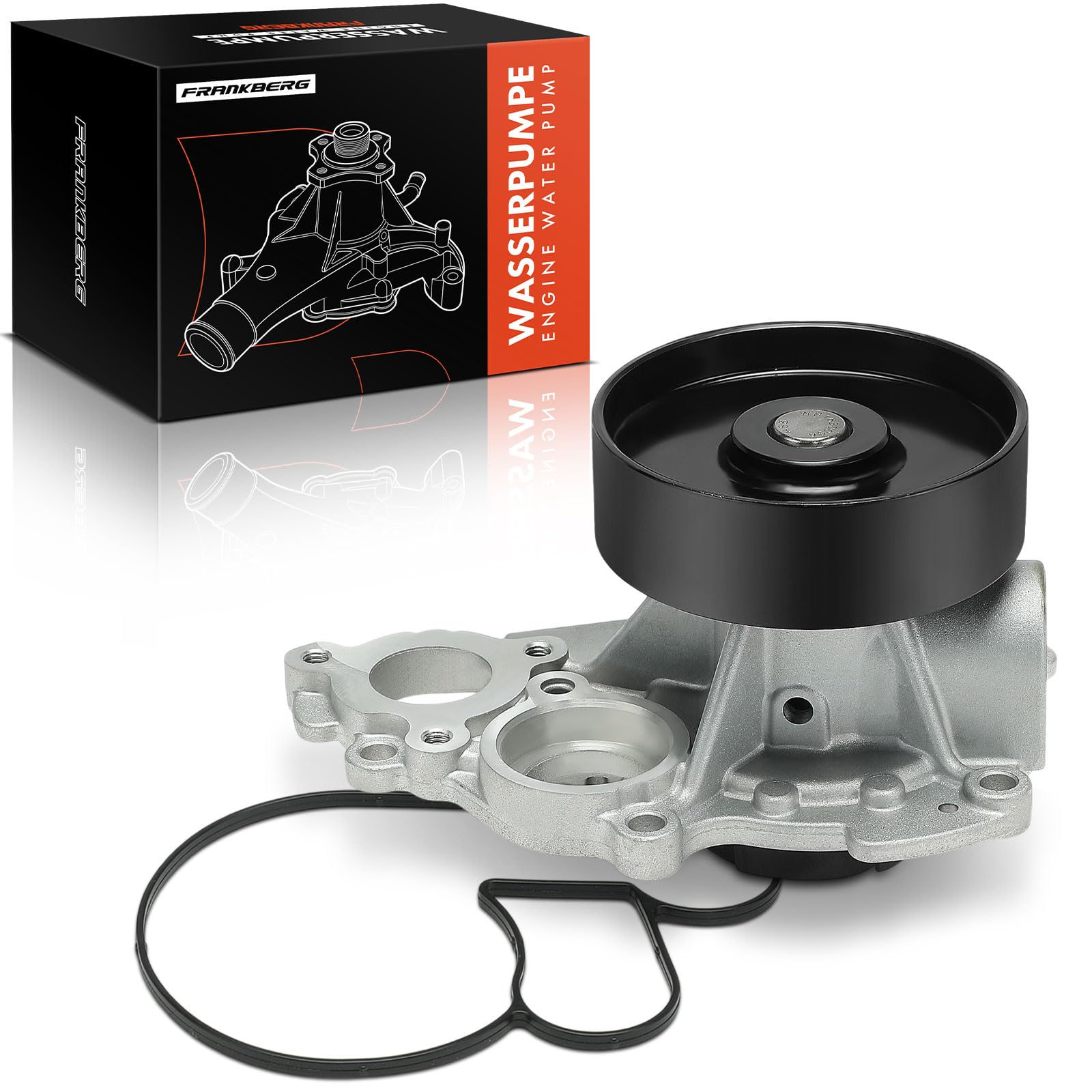 Frankberg Pompa dell'acqua di raffreddamento con guarnizione per benzina | Compatibile con: Serie 3 Touring G21 G81, 6 Gran Turismo G32, Serie 7 G11 G12, 3 Touring Van G21, 8 Coupé F92 G15