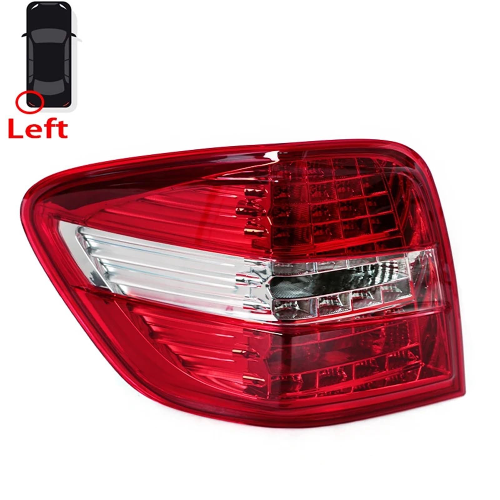 Lampa tylna zespolona Zestaw tylnych świateł LED do samochodów Mercedes-Benz W164 ML Class ML330 ML350 2009-2011 Tylne światło zderzaka tylne światła LED(Only Left)