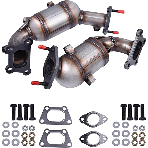 674-068 674-067 Front & Rear Catalytic Converter Compatible with Chevy Traverse 3.6L 2018-2021, for Buick Enclave 2018-2021 3.6L V6 Catalytic Convertor Replaces# 644166, 644167