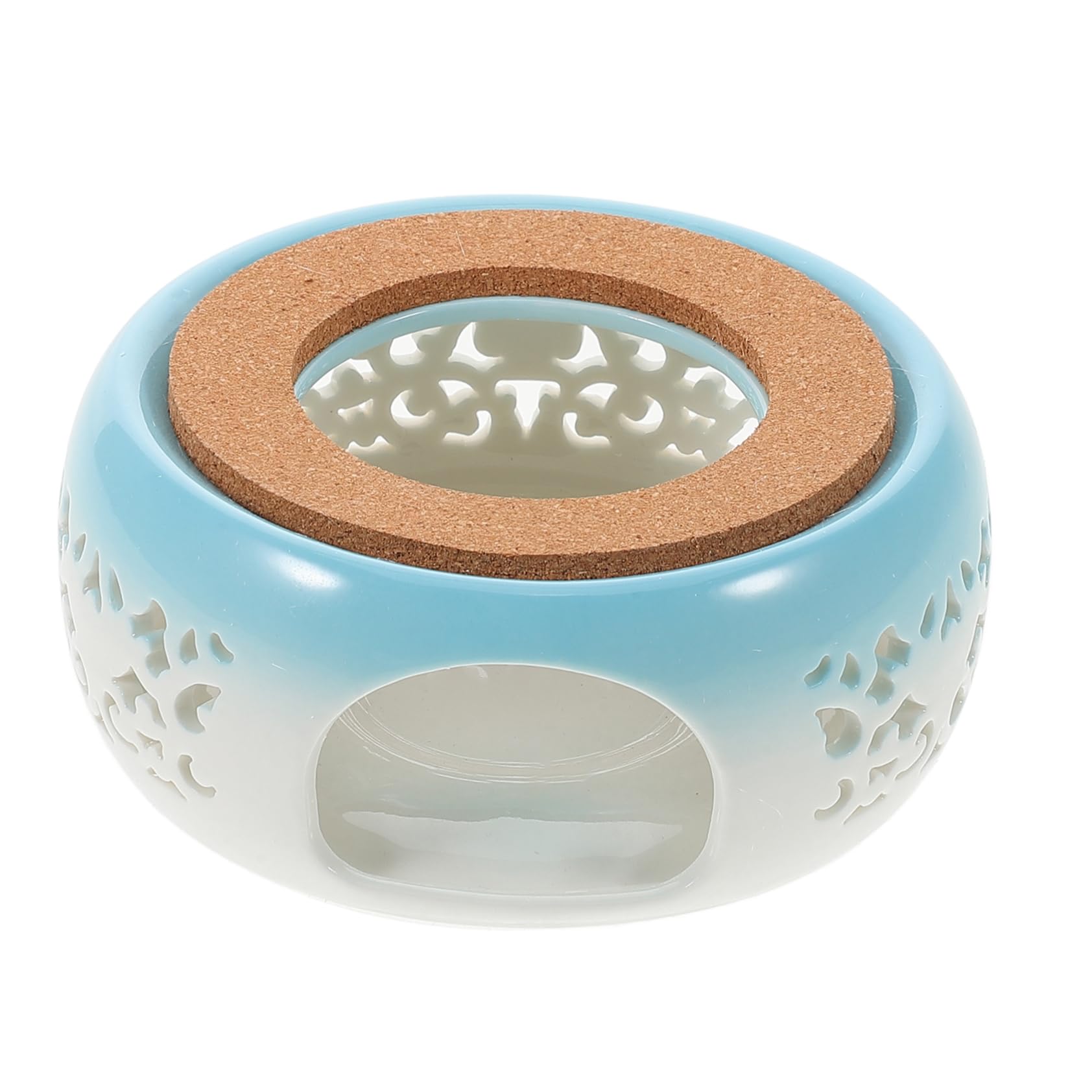 PRETYZOOM Ceramic Teapot Warmer with Elegant Design Portable Candle Heater Base for Tea for Home Office Restaurants and Hotels and Stylish Teapot Heating Accessory