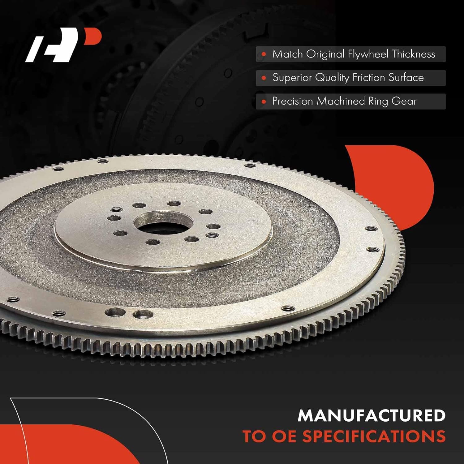 A-Premium Clutch Flywheel Compatible with Ford - 2011-2017 - Mustang 5.0L, 8 Bolt Holes, 164 Teeth, Manual Transmission