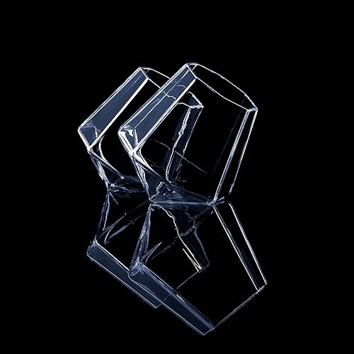 Miniatura 8 de Dragon Glassware Vasos de whisky bar de cóctel en forma de diamante transparente vasos únicos para vino y bourbon airean naturalmente capacidad de