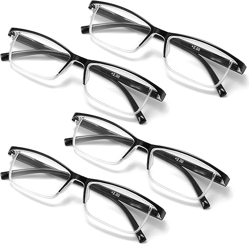 AJYADO Gafas de lectura con bloqueo de luz azul, para lectura de computadora, hombres y mujeres, anteojos con aumento anti rayos azules, bisagra de