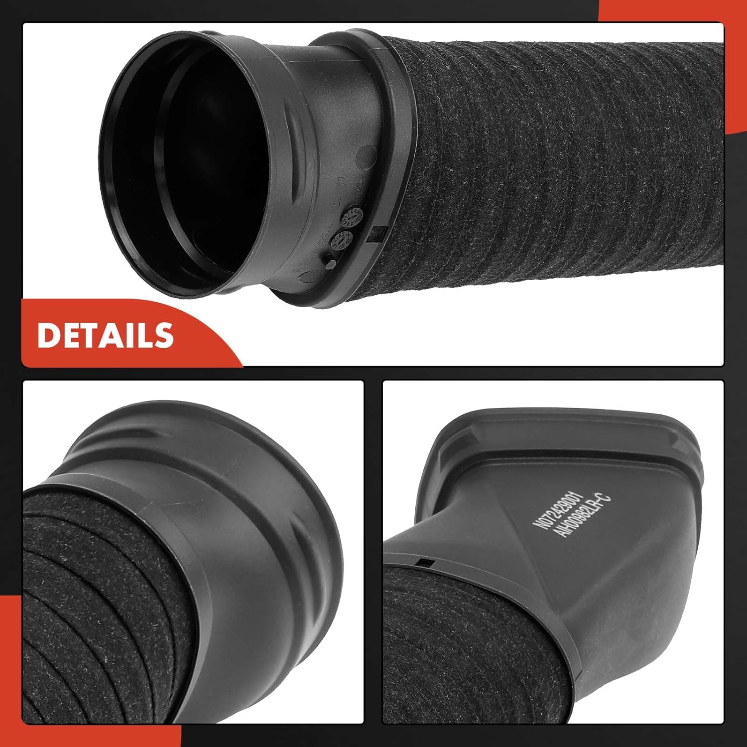 A-Premium Left and Right Engine Air Cleaner Intake Hose Tube Compatible with Mercedes-Benz W221 Series S400 2010 2011 2012 2013, 3.5L