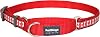 Red Dingo Reflective Martingale Dog Collar, Large, Red