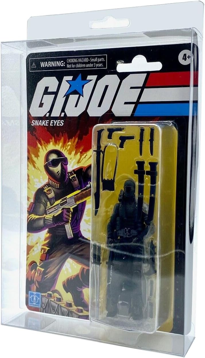 CF Case Protectors for 3.75" Carded Action Figures - 10 Pack - 6x9x1.5 - Built in Hanger.