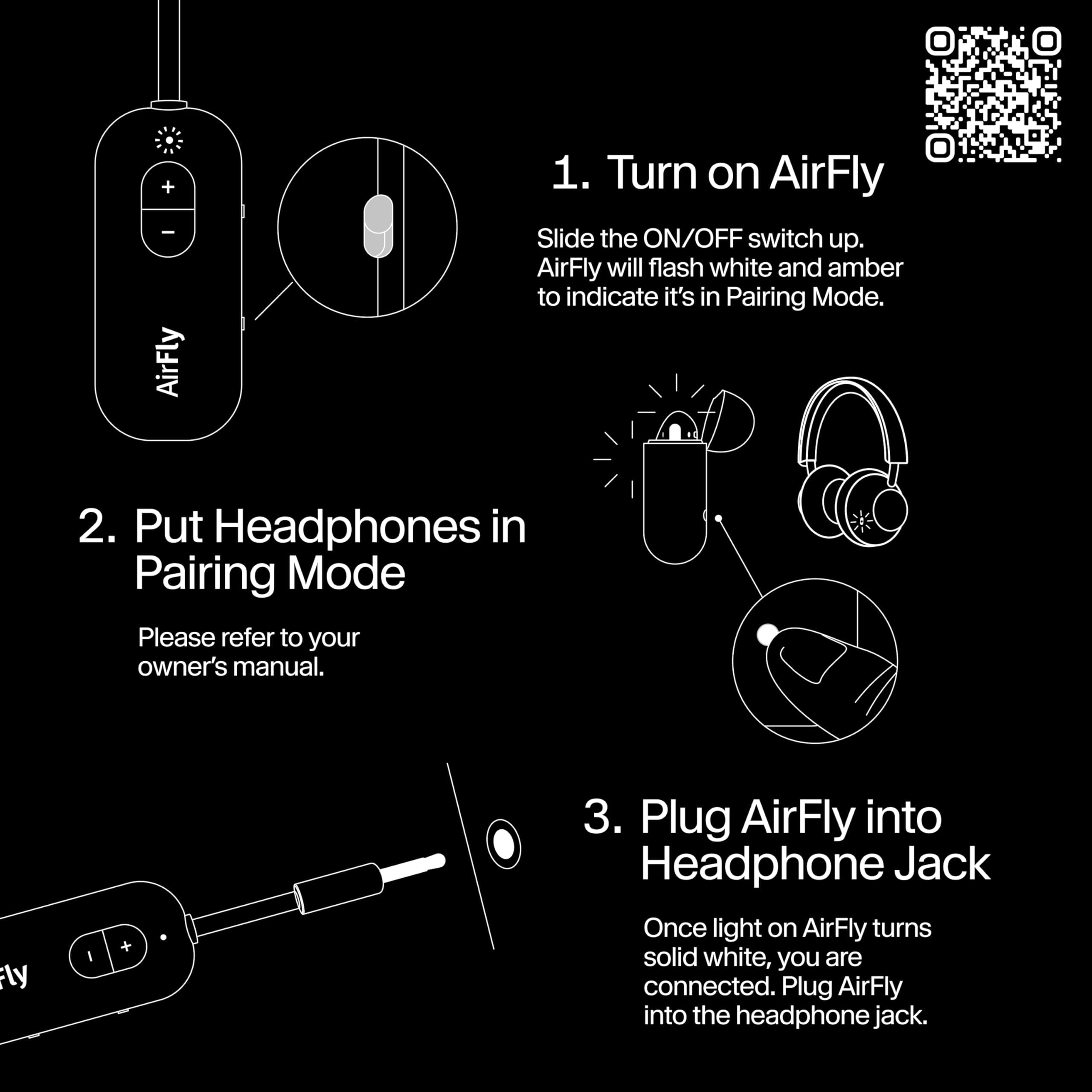 Twelve South AirFly SE, transmisor de audio inalámbrico Bluetooth para AirPods/auriculares inalámbricos o con cancelación de ruido; uso con cualquier conector de audio de 3,5 mm en aviones, equipos de