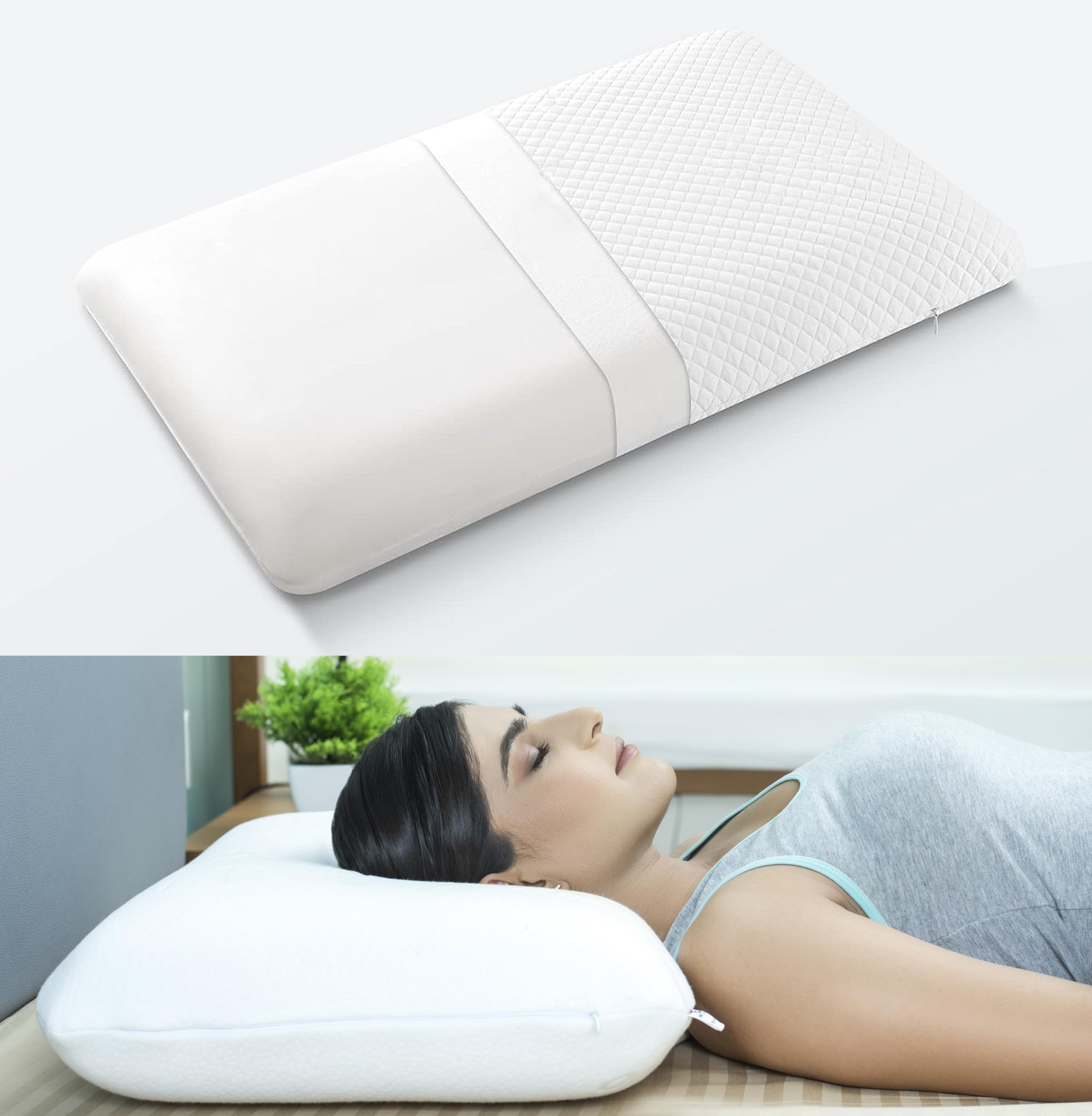 Dream Homme Memory Foam Pillow for Sleeping, Orthopedic Bed Pillow for
