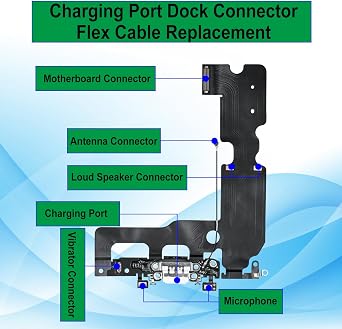 for iPhone 7 Plus Charging Port Replacement OEM Headphone Port