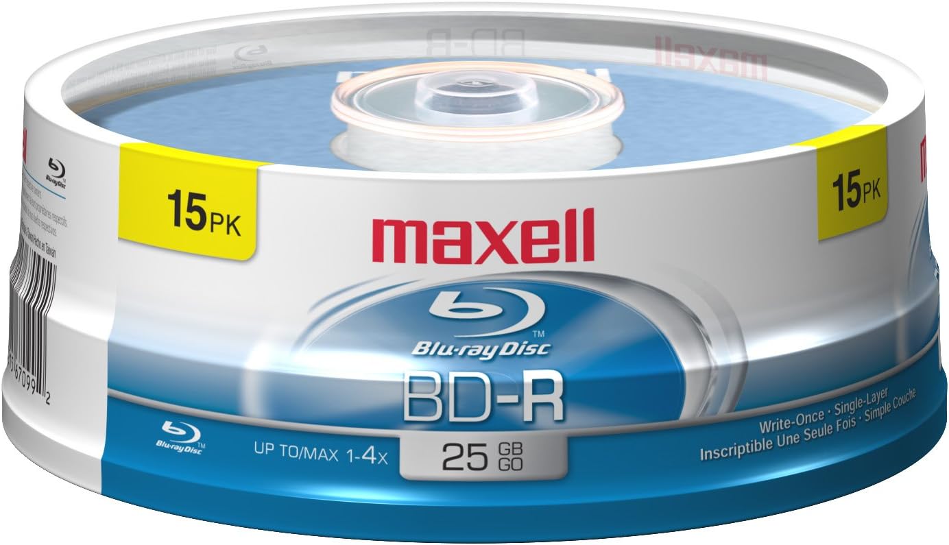 Maxell 631012 BluRay Disc (15 Pack) Electronics