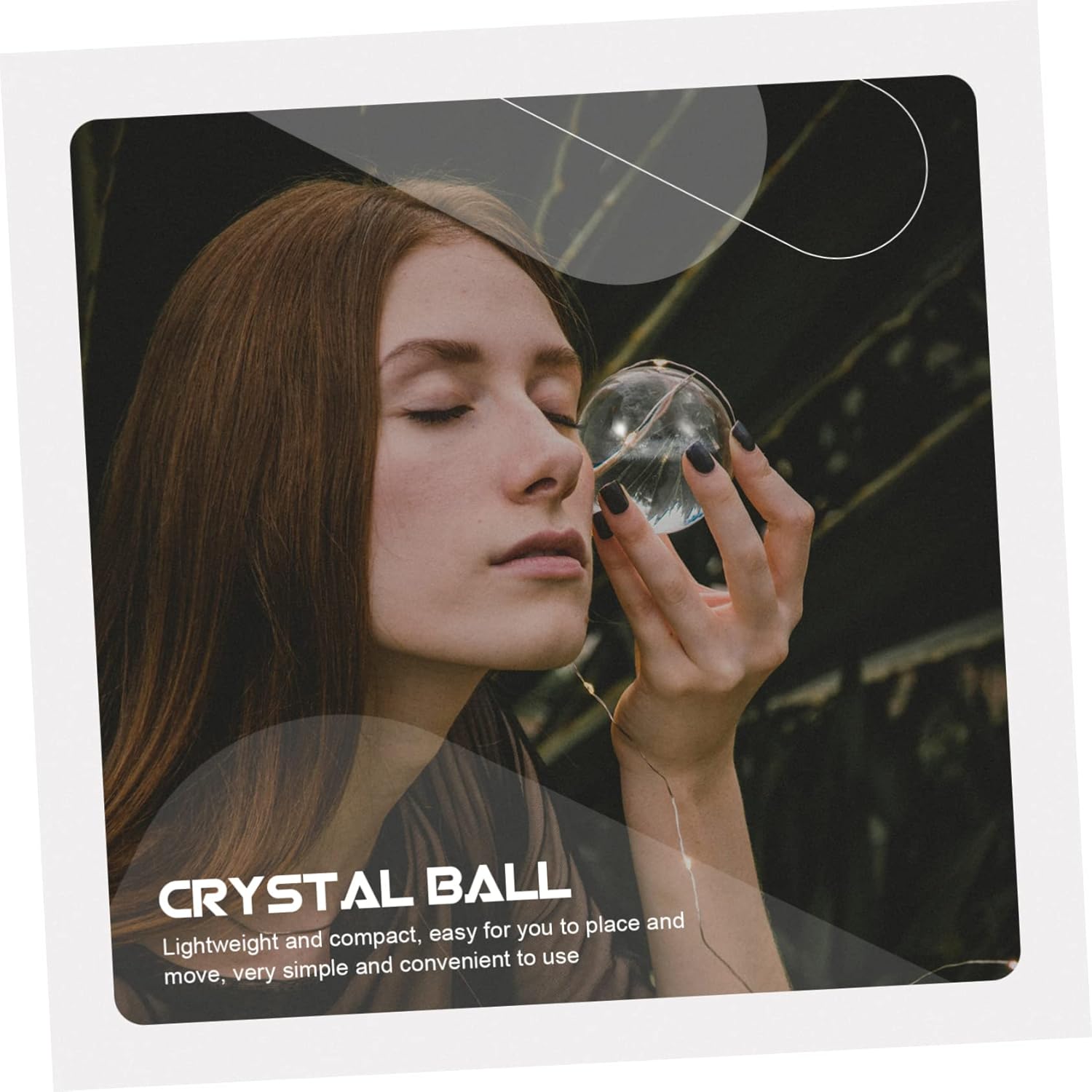 Crystal Ball Decoration Engraved Home Ornament 3D Design Glass for Meditation and Spiritual Spaces Chic Adornment for Living Room