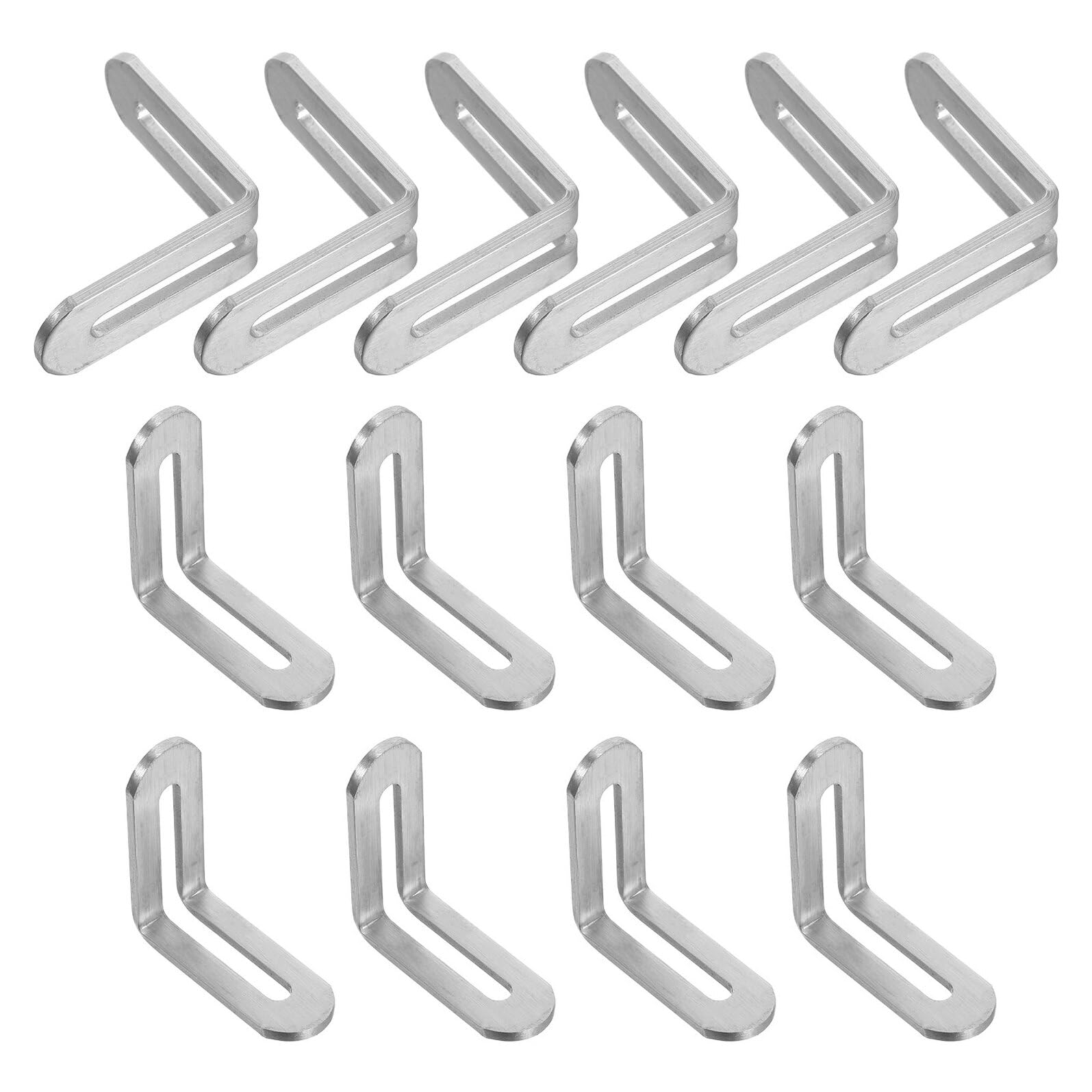 Équerres acier inoxydable à supports angle réglables pour renforcer les étagères et armoires
