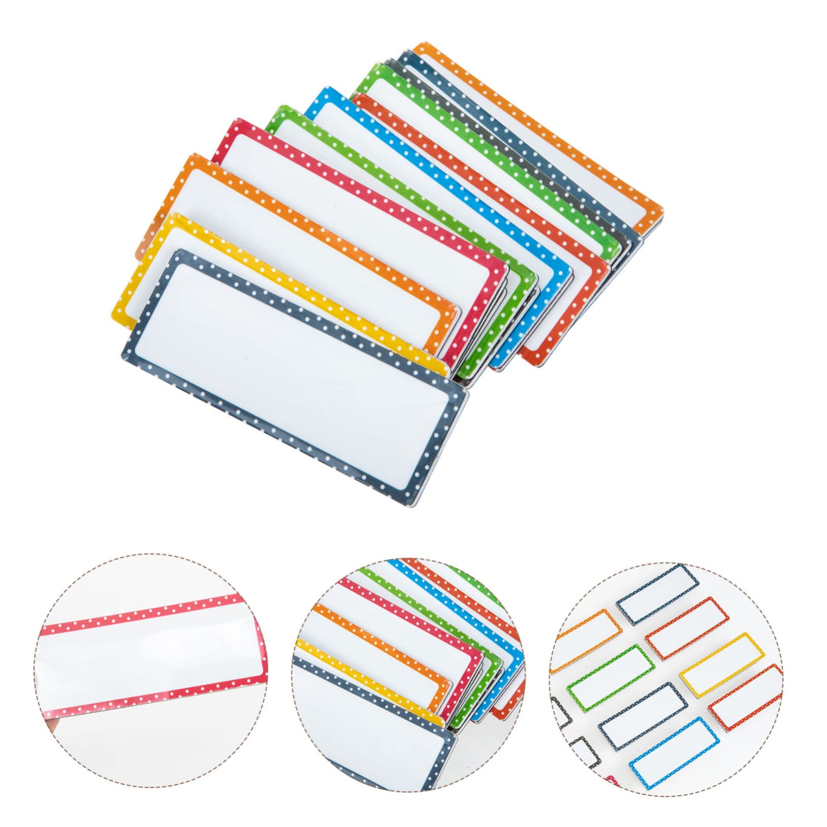 ARTIBETTER 3 Sätze Magnetische Namens Aufkleber Kühlschrank Magnetische Etikettenstreifen Schreiben Sie Auf Magnetaufkleber Namensschilder-magnet Eva 16 Stück * 3