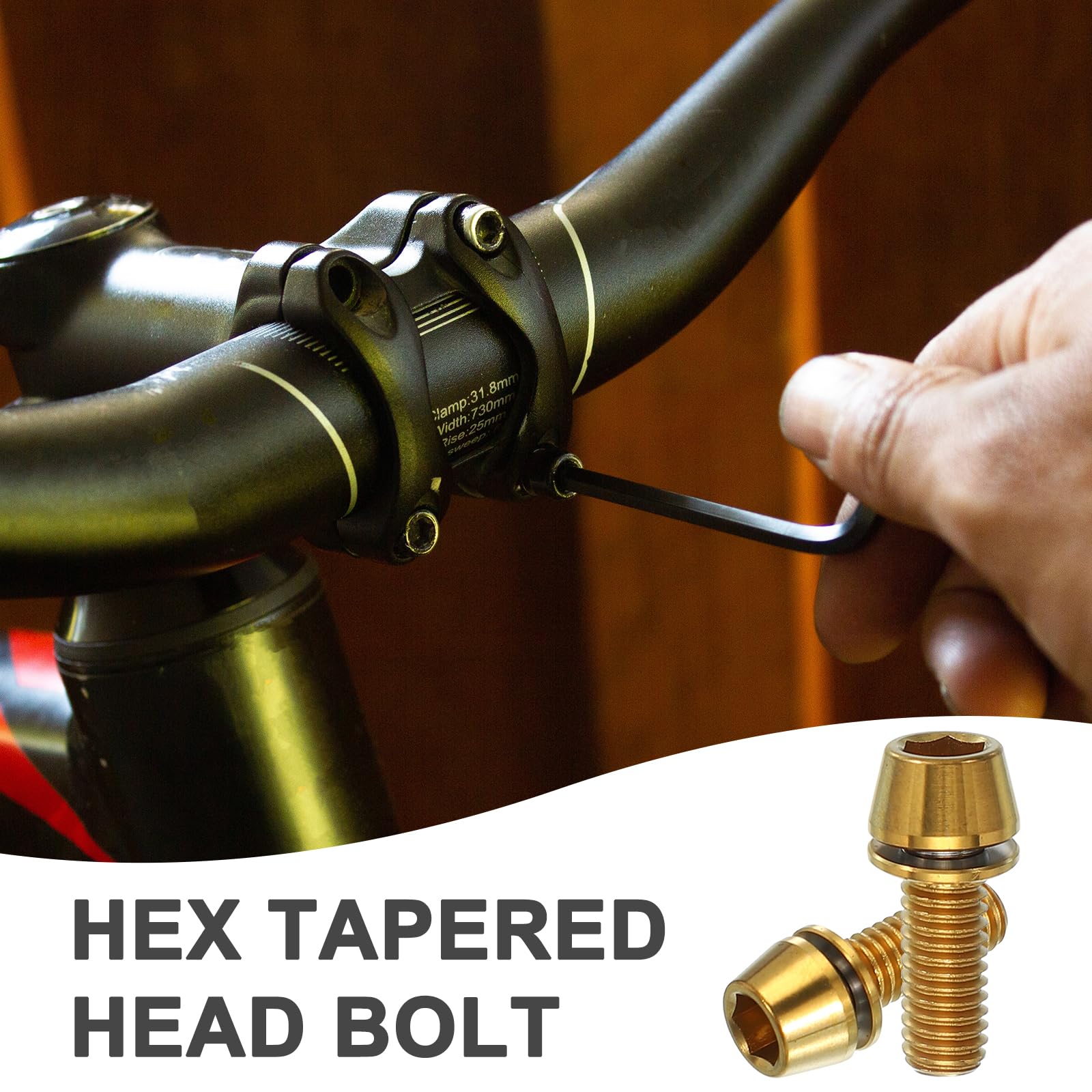 PATIKIL M6x16mm Titanium Bicycle Stem Bolt - Image 4