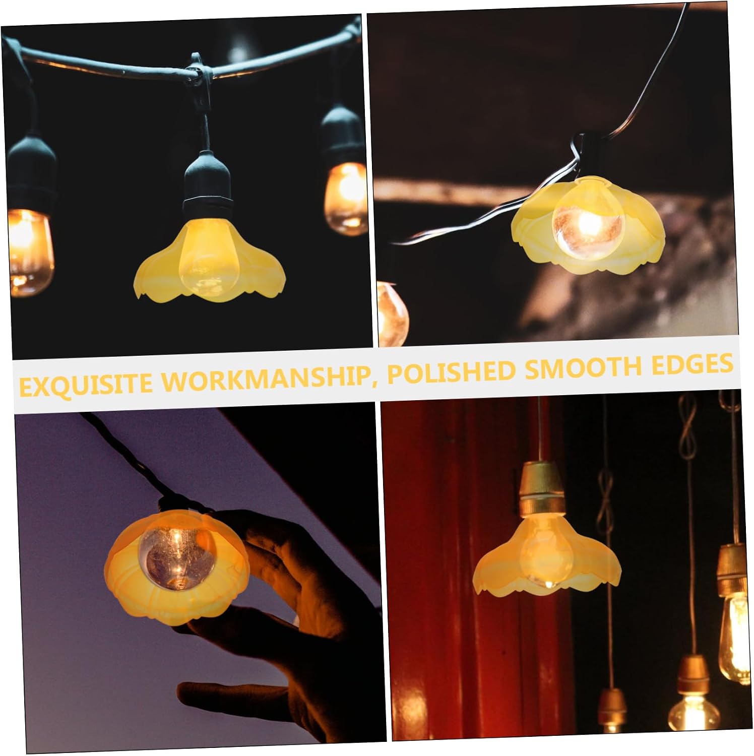 WOONEKY Delicate Lampshade for Ceiling Lighting Decor Accessory Creates Warm Atmosphere Craftsmanship Fits Opening for Living Rooms and Bedrooms