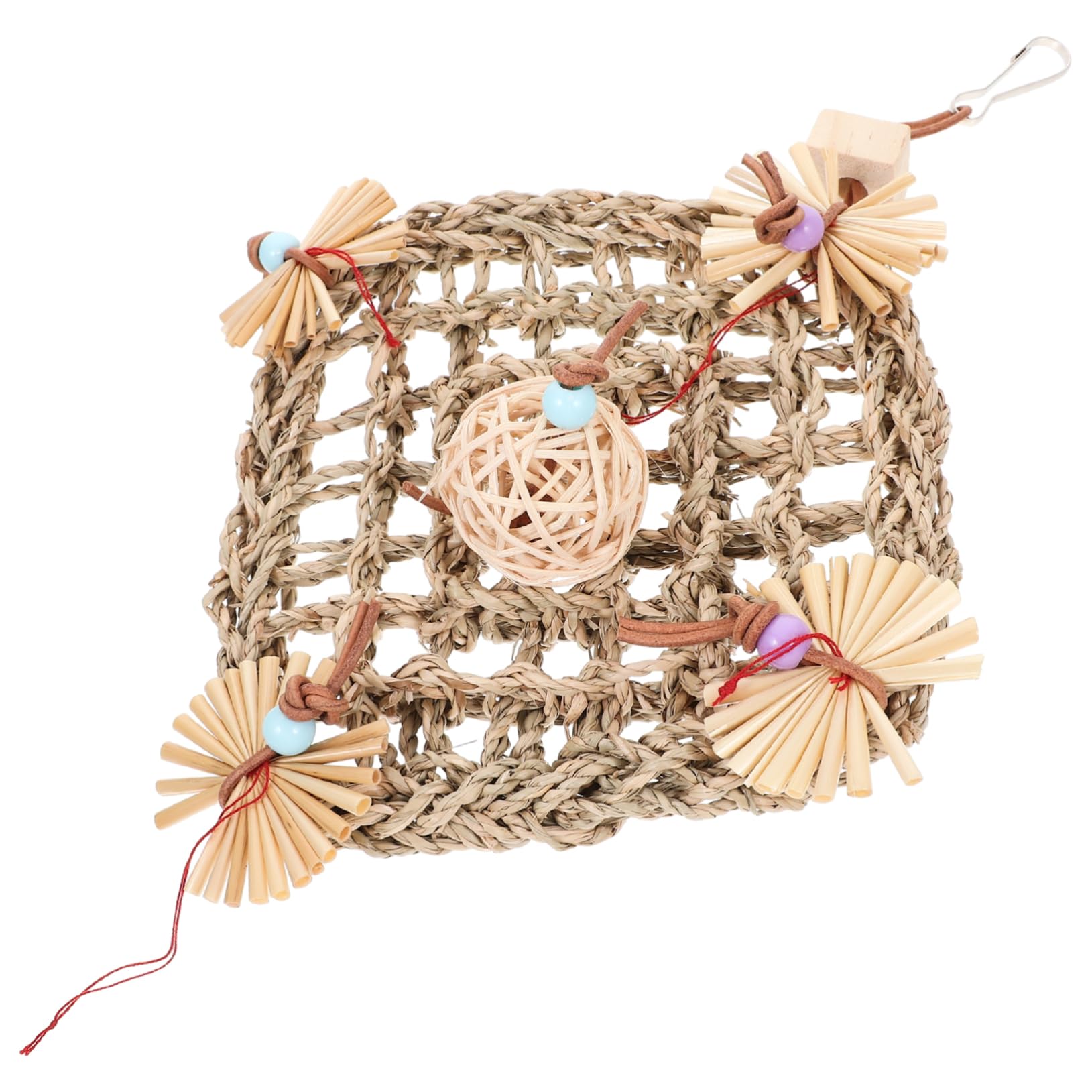 Toddmomy Pet Bird Hanging for Parrots Sturdy Chewing for Cage Play Decorative Design for Parakeets Budgies and Conures Keeps Birds Engaged and Satisfied Random Color