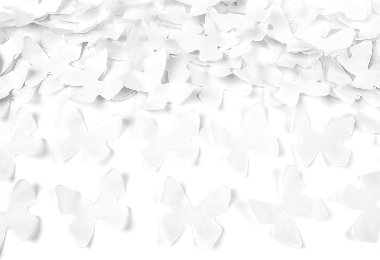 PartyDeco Confetti Shooter, 28 cm, White Butterflies