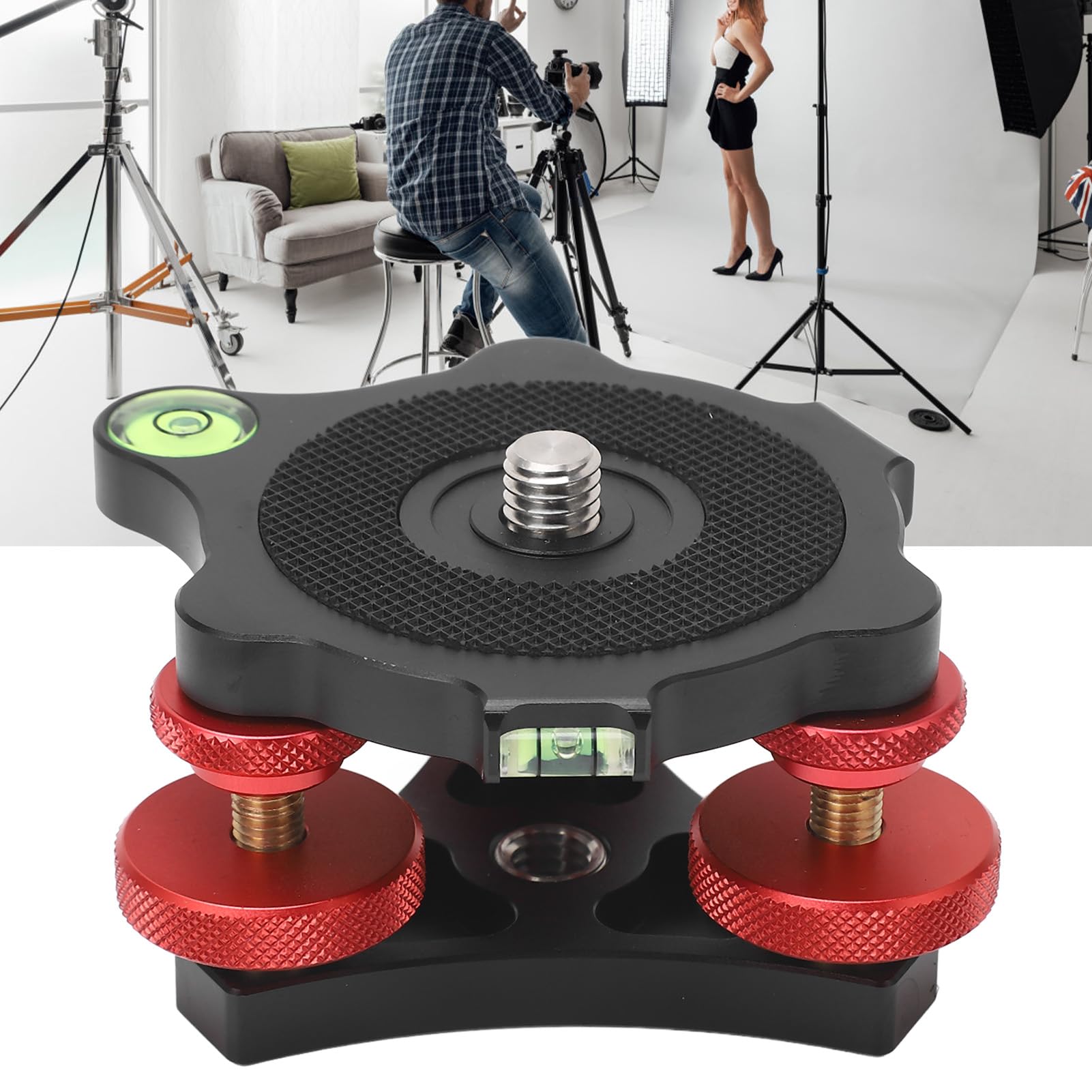 Tripod Wheel Leveling Base Camera Leveler Macro Panoramic Photography