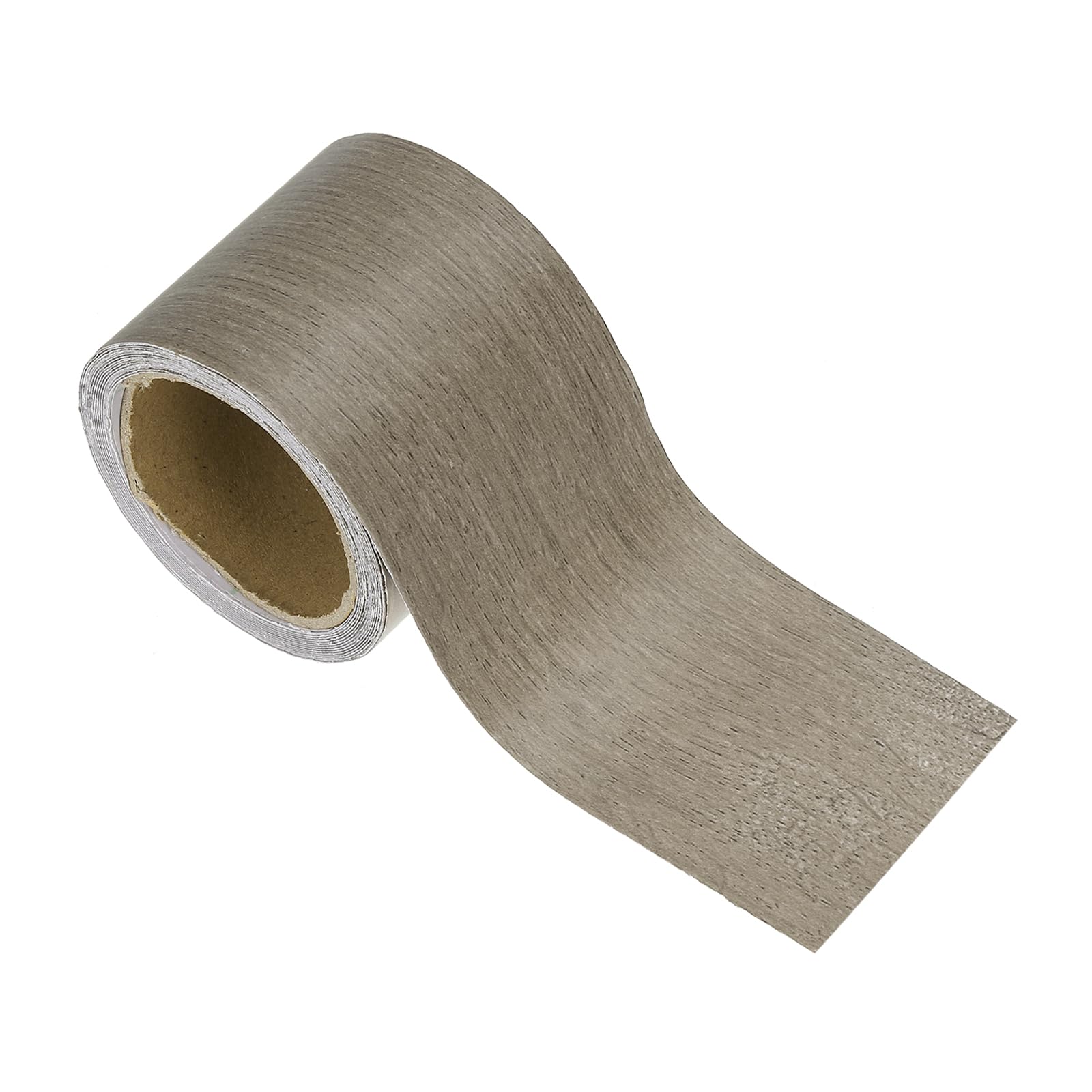 PATIKIL Wood Grain Repair Tape 2in x16ft, Self Adhesive Realistic Textured Repair Tape Patch for Floor Door Table Cabinets Desk, Gray Oak