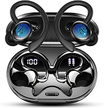 2026 New Wireless Sports Headphones, Bluetooth 5.4 HiFi Stereo Headphones with 4 HD Mic, 50H Wireless Bluetooth Headset with Noise Cancelling ENC, IP7 Waterproof Helmets/LED Display