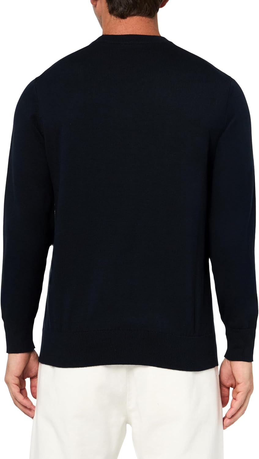 BOSS Mens Square Logo Cotton Blend Knit Sweater - Image 2