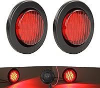 Vista 8 de NEW SUN Premium luces LED redondas de 2.5 pulgadas para remolque, 13 luces LED laterales, kits de luces de despeje con arandela y enchufe de 2 pines